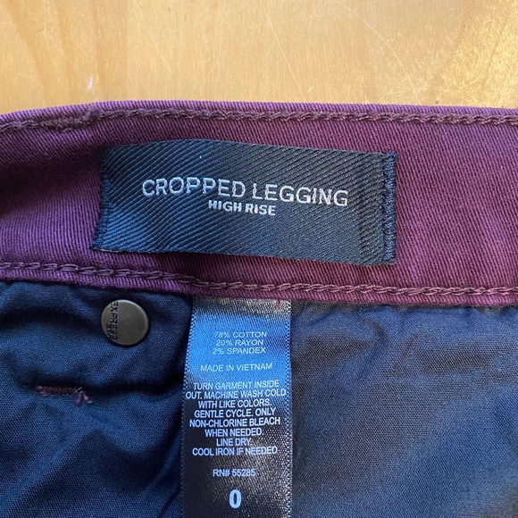 Express High Rise Cropped Legging Size 0 - Picture 5 of 6
